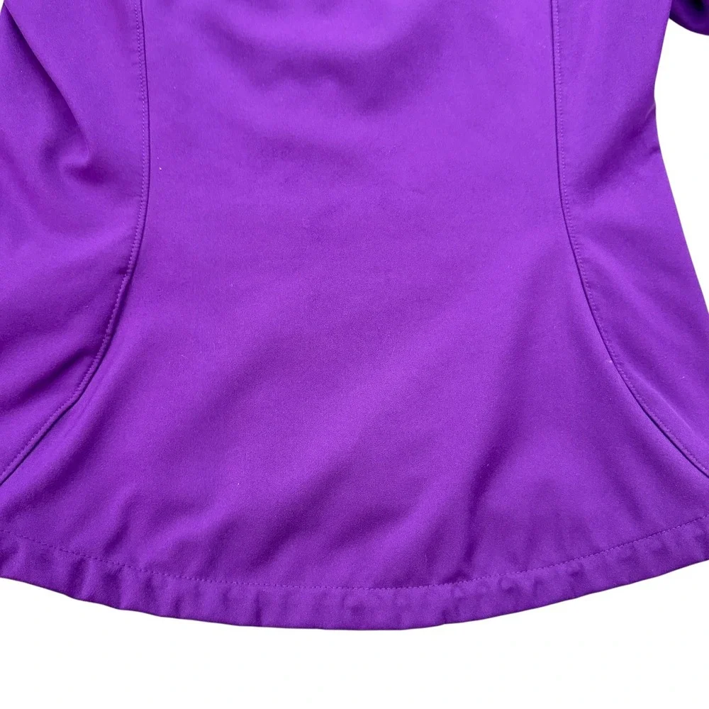 Mountain Hardwear Hooded Softshell Jacket Purple Fleece Lined Full Zip Outdoor